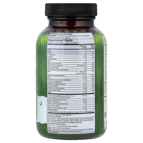 Irwin Naturals, Testosterone UP Strength & Size™, 60 капсул с жидкостью