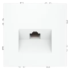 Розетка компьютерная RJ45 Cat 6 Voltum S70 Белый матовый VLS060102
