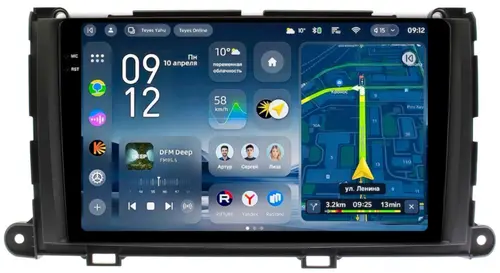 Магнитола для Toyota Sienna 3 2010-2014 - Teyes CC4-PRO монитор 9.5" 2K QLED на Android 13, Быстрейшая, Snapdragon 778G, ИИ, CarPlay, DSP, 4G SIM-слот
