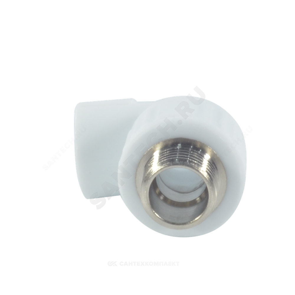 Угольник PP-R комбинированный белый Дн 32х1" НР VALFEX 10126032