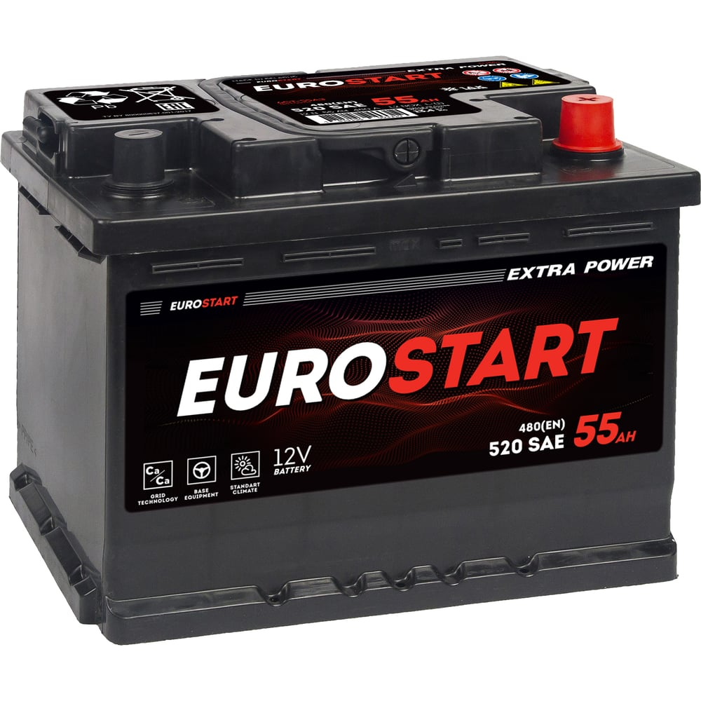 EUROSTART Extra Power 55Ah R+