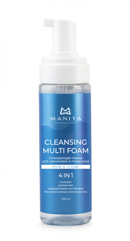 Пена MANITA PROFESSIONAL Очищающая для маникюра и педикюра 4 в 1 