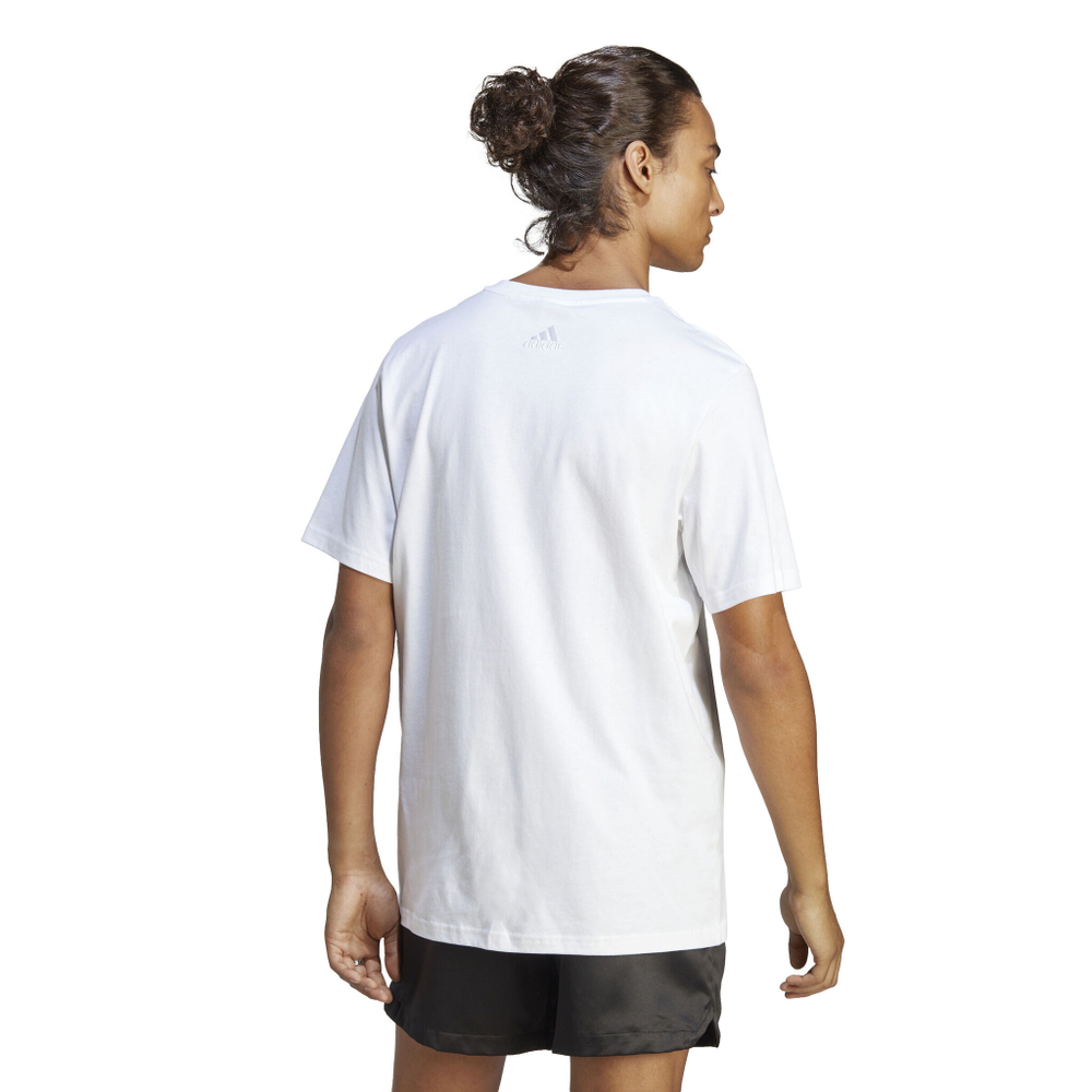 Мужское теннисное поло adidas Essentials Single Jersey Big Logo T-Shirt Men - White, Black