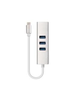 ExeGate EX294188RUS Кабель-адаптер ExeGate EXE-77C-45 (USB3.0 Type C --> 3xUSB3.0 + 1xRJ45 UTP 1000Mbps RLT8153)