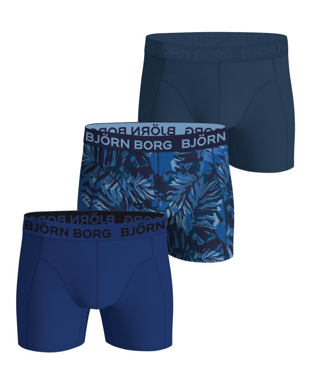 Боксерки теннисные Bj_rn Borg Cotton Stretch 3P - blue/print