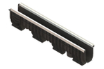 Лоток водоотводный пластиковый PolyMax Basic DN100 h200