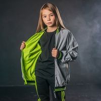 Бомбер из светоотражающего материала "Салатовый неон" подростковый