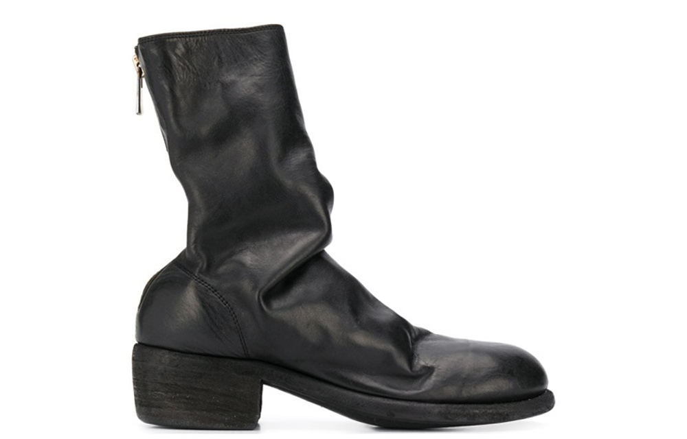 GUIDI Horse Leather Ankle Boots Women"s Black