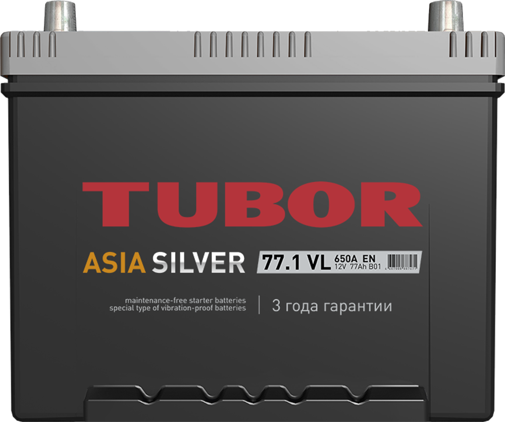 TUBOR Asia SILVER 6СТ-77 аккумулятор
