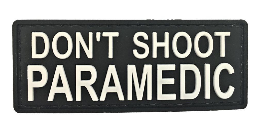 Шеврон Paramedic Dont Shoot PVC 3х8 см
