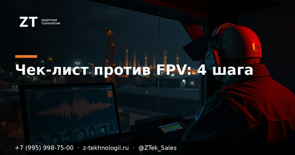 Чек-лист против FPV на объекте: 4 шага