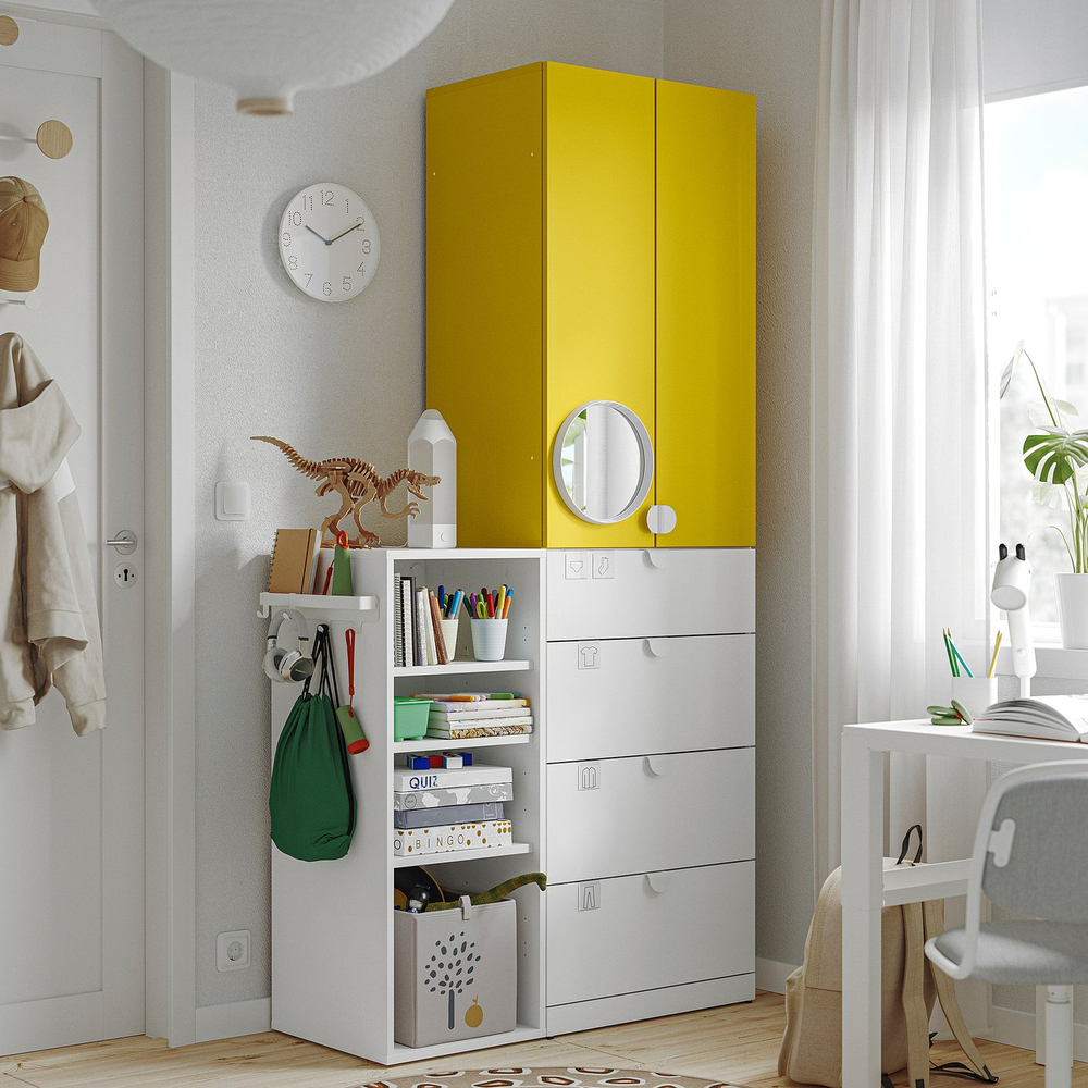 IKEA ALTARLIDEN  (ИКЕА АЛТАРЛИДЕН)  -  Вешалка - с контейнером/белая
