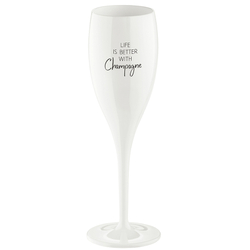 Бокал для шампанского 100мл Koziol Superglas Club No.1 Life is Better with Champagne