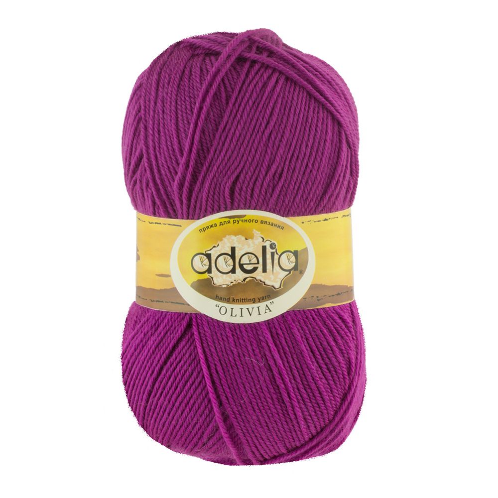 Пряжа Adelia Olivia / уп.5 мот. по 100г, 250м, 24 сиреневый Пряжа Adelia Olivia / уп.5 мот. по 100г, 250м, 24 сиреневый