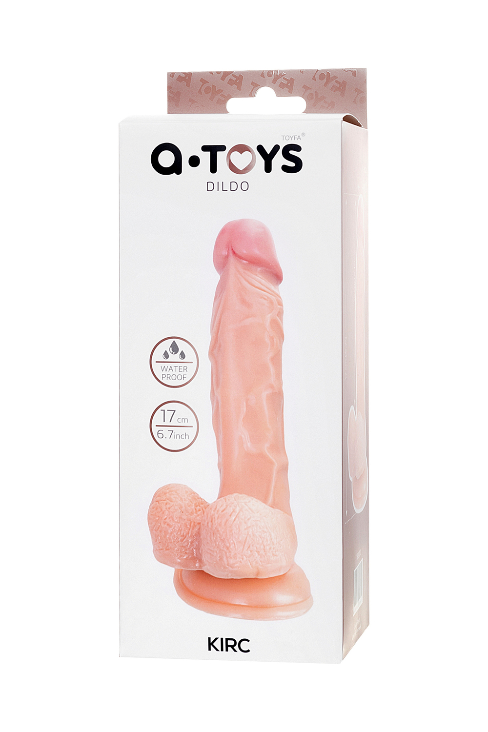 Реалистичный фаллоимитатор A-Toys Kirc телесный 17 см