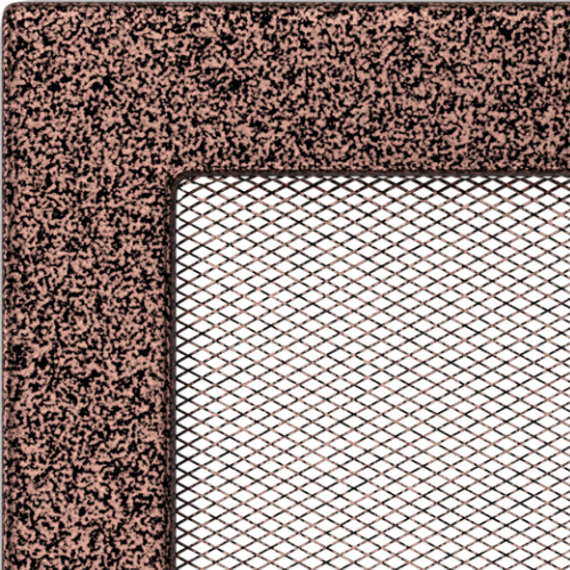 Решетка каминная Kratki Standard Чёрная медь 17x17
