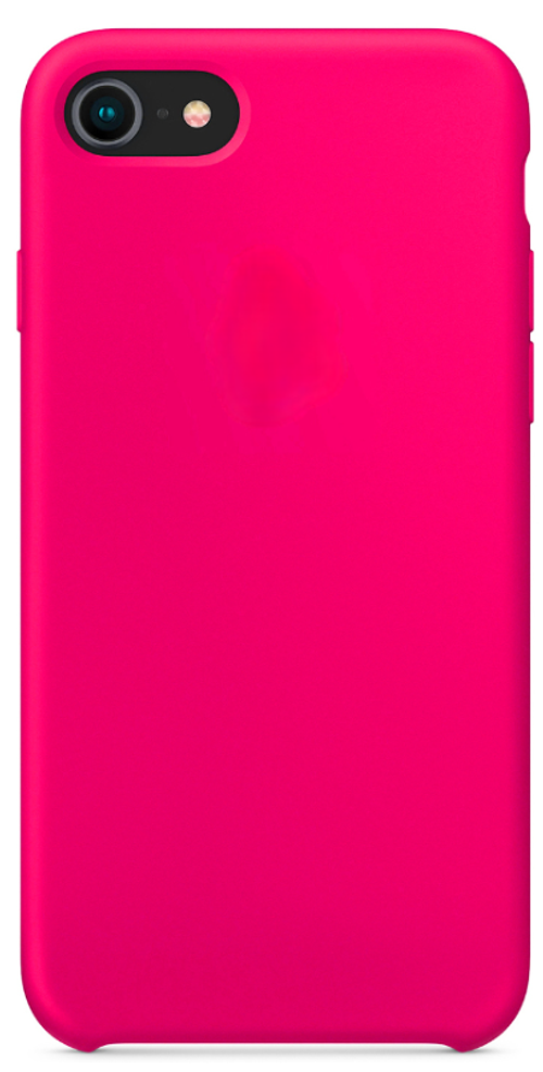 Чехол-накладка  i-Phone 7/8 Silicone icase  №47 кислотно-розовая