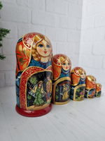 Матрешка 18см "Сказки Пушкина" 5мест
