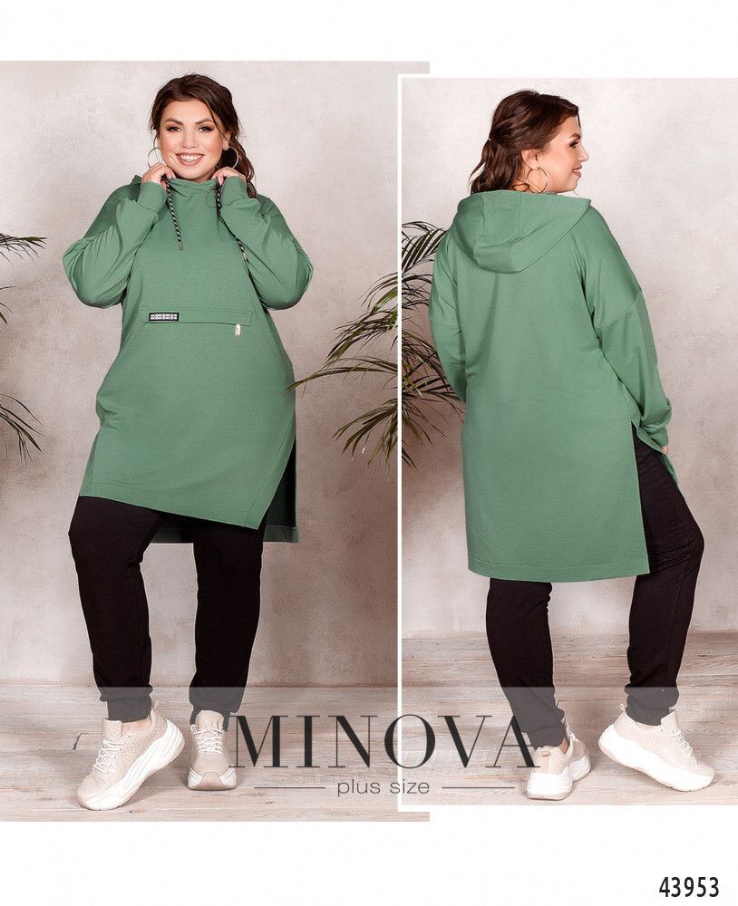 Костюм 17-249-оливка-чёрный Minova