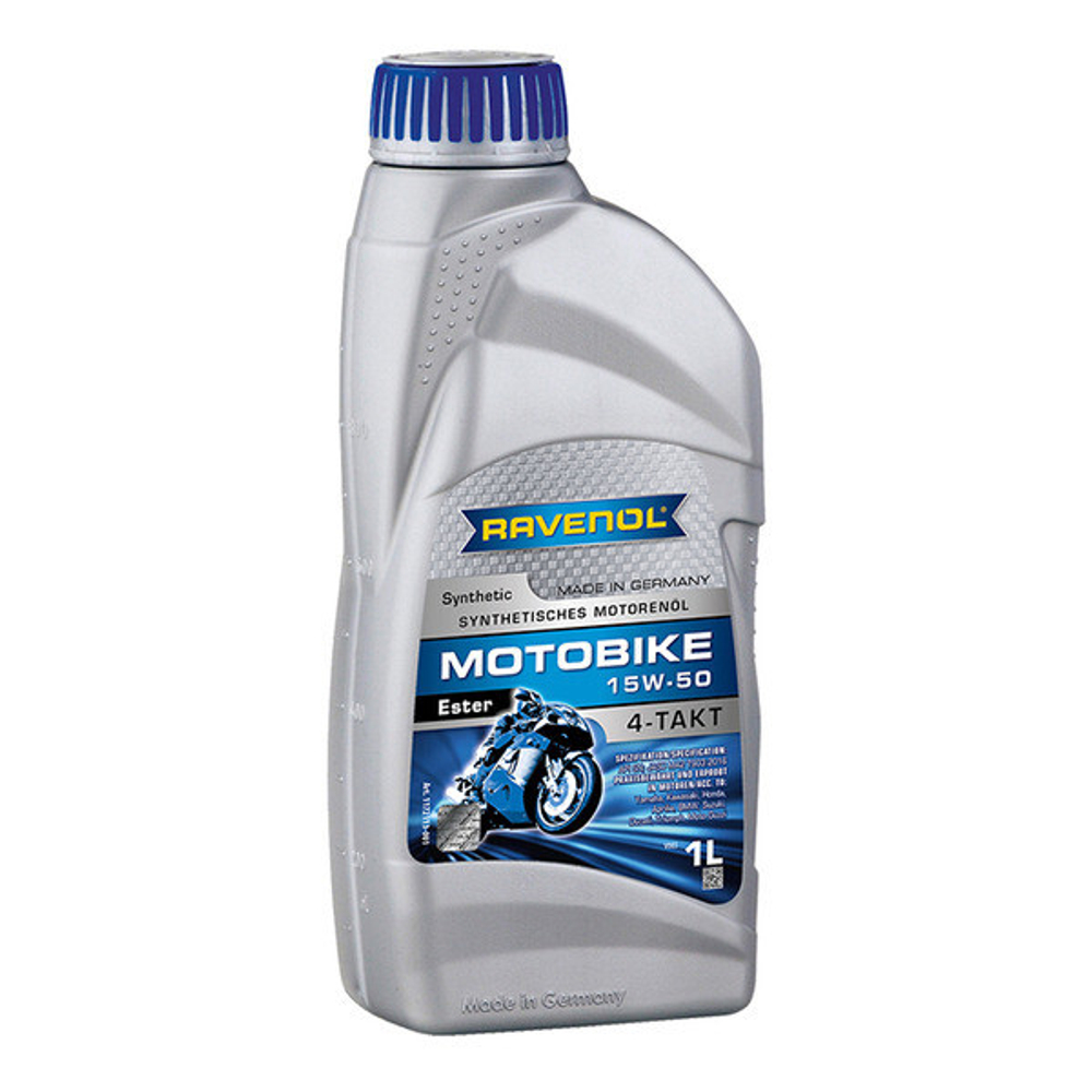 Моторное масло RAVENOL Motobike 4-T Ester SAE 15W-50 (1л)