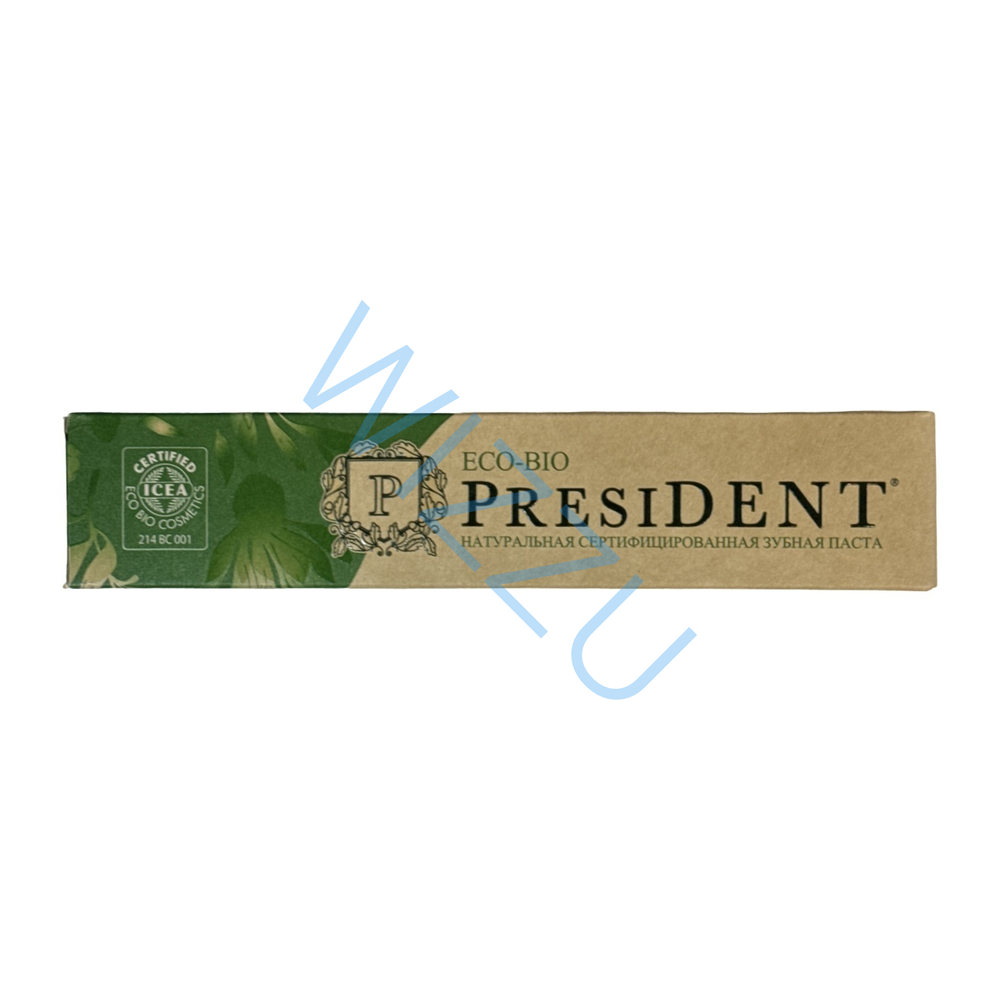 Паста зубная PRESIDENT Eco-Bio 75г