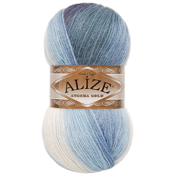 Пряжа Alize (Ализе) Angora Gold Batik / уп.5 мот. по 100 г, 550м, 1899 секционный A
