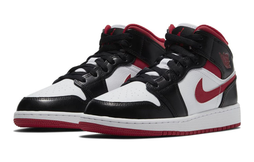 Jordan Kids Air Jordan 1 Mid "Metallic Red" Sneakers