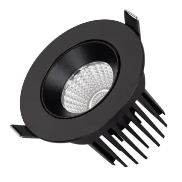 Влагозащищенный встраиваемый поворотный светильник LED 10W 4000K 044620 чёрный Atoll Arlight