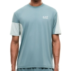 Мужская теннисная футболка EA7 Man Jersey - silver pine