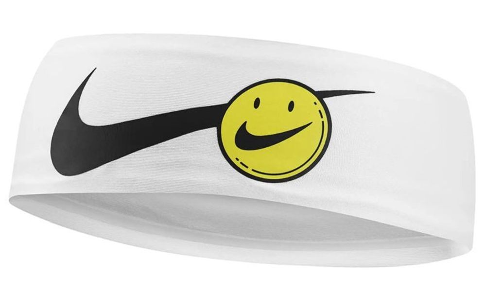 Резинка на голову Nike Dri-Fit Fury Headband 3.0 Printed - белый