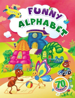 Занимательные задания и наклейки Funny alphabet: