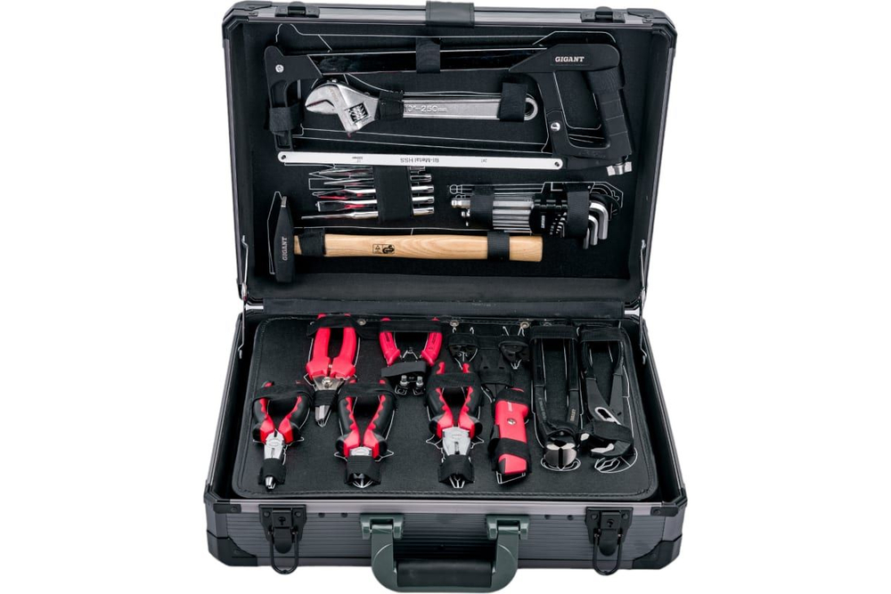 Набор инструментов в алюминиевом кейсе 1/2" и 1/4" 151 предмет Gigant Professional GPS 151