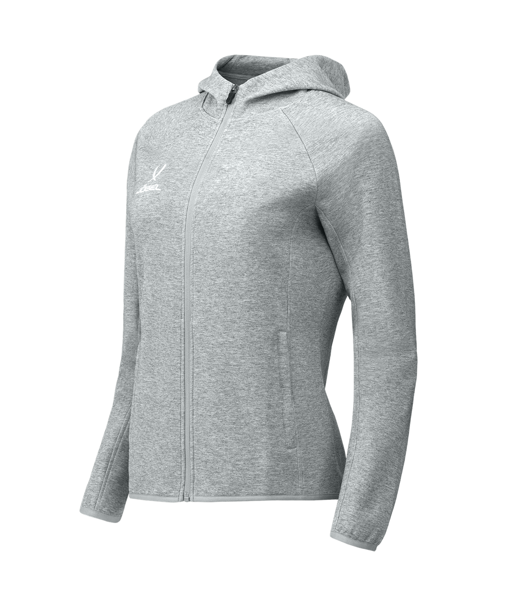 Худи на молнии женское ESSENTIAL Athlete Hooded FZ Jacket W, серый