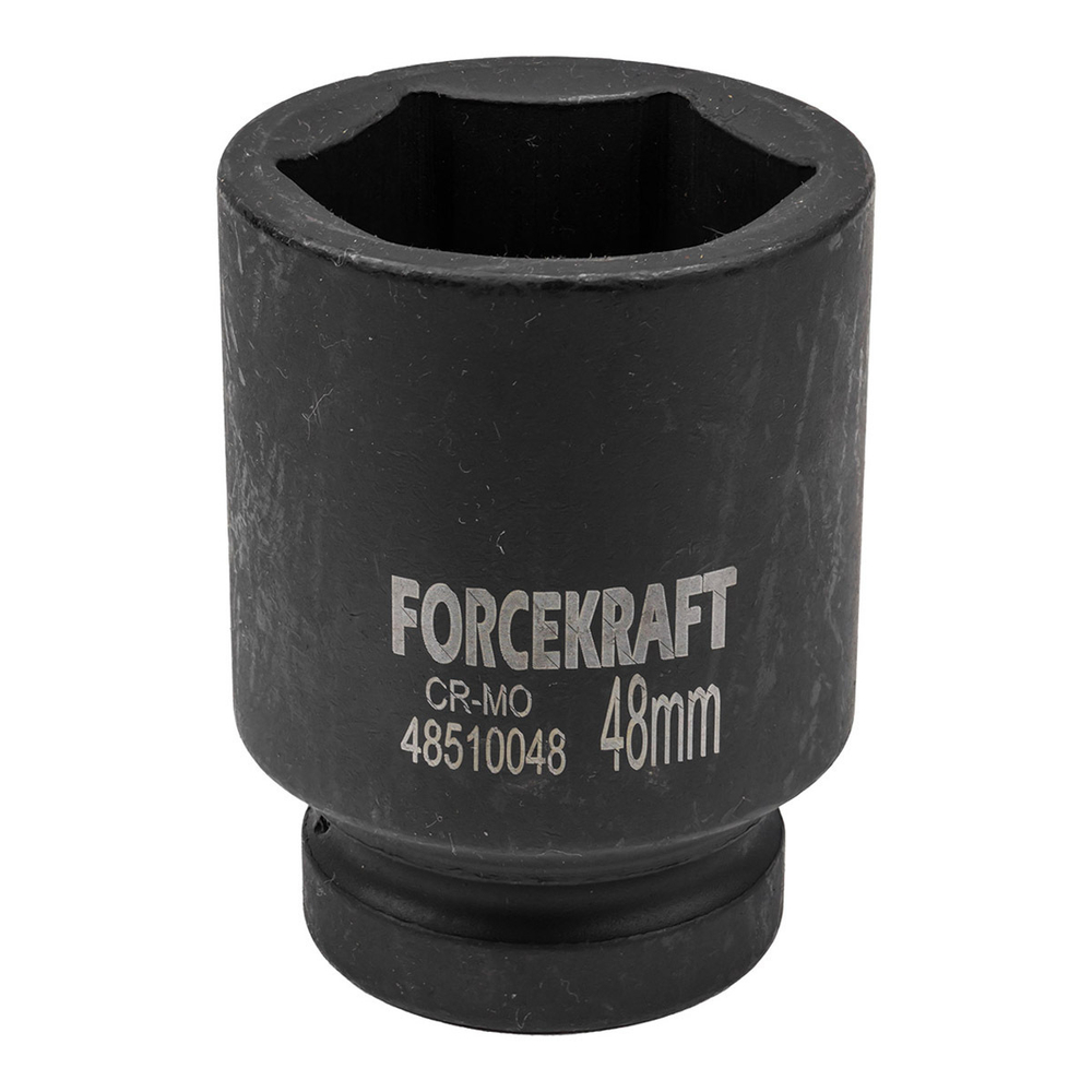 Головка ударная глубокая 1'', 48мм (6гр) FORCEKRAFT FK-48510048