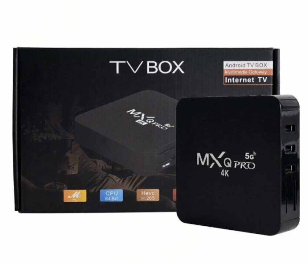 Смарт ТВ приставка и мультимедиа плеер на Android Smart TV Box MXQ PRO 4K (RAM1/ROM8Гб) 5G