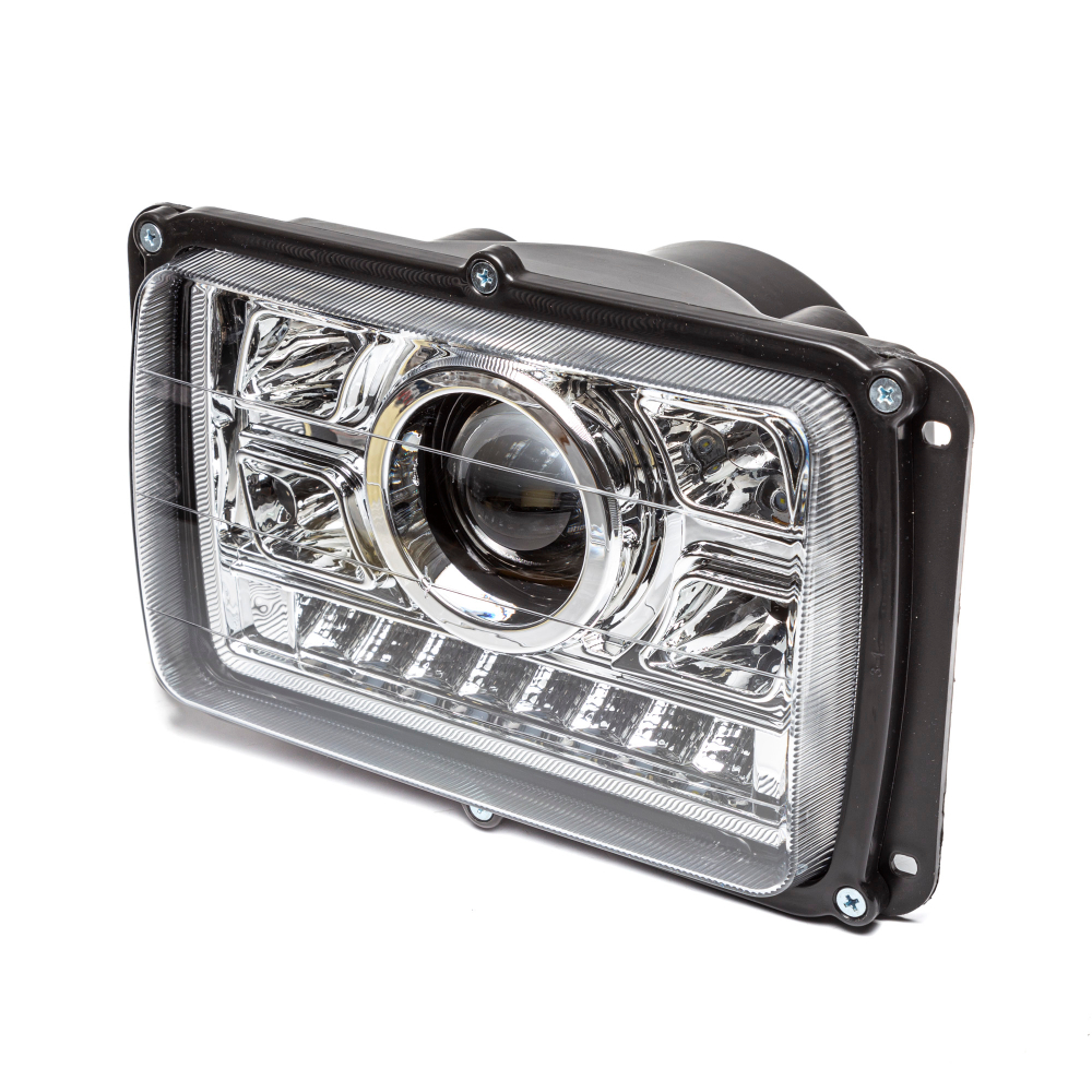 36.3775-20 LED AE (ФГ019 AE) Фара, КамАЗ, МАЗ, БЕЛАЗ, КРАЗ, УРАЛ, светодиодная, с ДХО, указателем поворота, 24 В