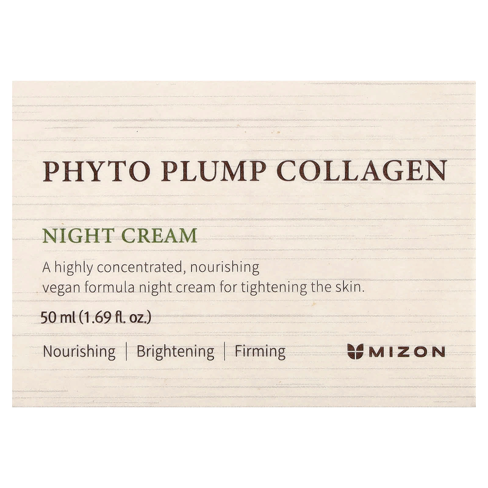 Mizon, Phyto Plump Collagen, ночной крем, 50 мл (1,69 жидк. унц.)