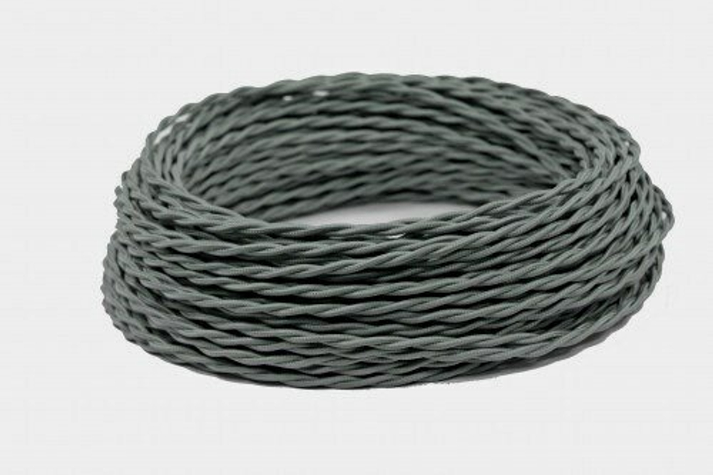 Ретро провод витой Графит Interior Wire Twist Магус ТМ ПВР-ГРФ / 2х1,5