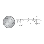 Пильный диск для ЛДСП усиленный бесшумный 300x30x3.2/2.2x96 DSQ DIMAR 95406256