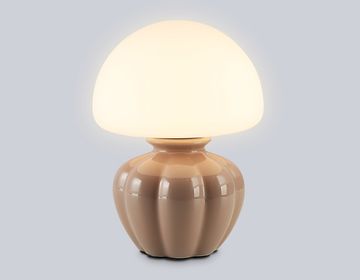 Настольная лампа 1*G9 LH53247 CF/WH кофе/белый High Light Ceramo Modern Ambrella