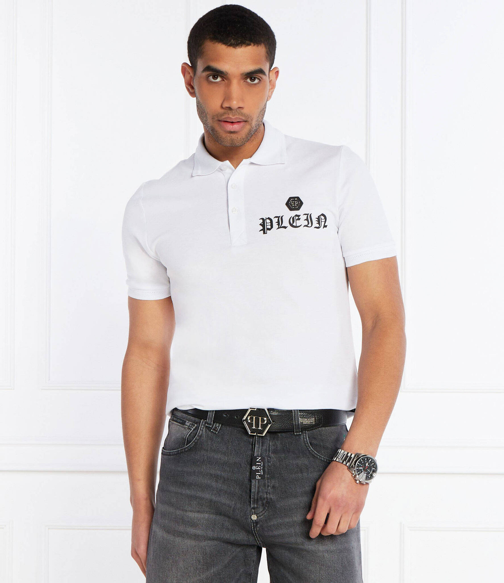 Поло Skull&Bones Philipp Plein - белый(MTK6886 PTE003N)