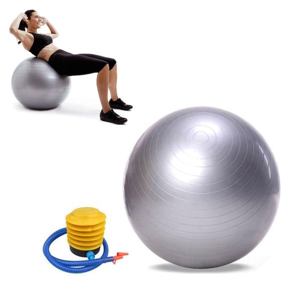 Yoqa-pilates topu \ Мяч для йога-пилатеса \ Yoga-pilates ball 75 sm silver