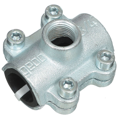 Седелка-врезка 3/4"х1/2", DN 20х15, чугун, внутр рез, Gebo, 01.261.28.0201