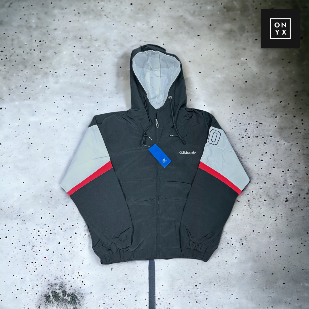 Куртка ветрозащитная Adidas #4 • Черно-серый