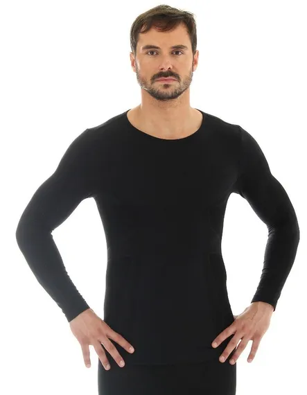 Термофутболка мужская с длинным рукавом BRUBECK Comfort Wool LS12160/11600