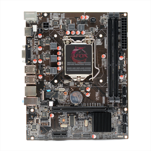 Материнская плата AFOX IH55-MA6, Socket1156, mATX, Retail, 2xDDR3, PCIe3.0, 100LAN, 2xPS/2, 8xUSB2, CPU TDP 95Вт, VGA, HDMI