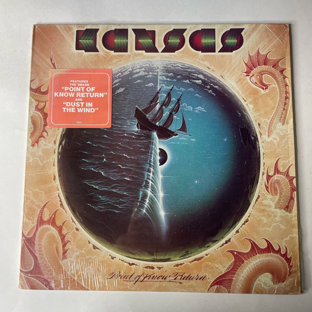 Винтажная виниловая пластинка LP Kansas Point Of Know Return (США 1977) Dust In The Wind