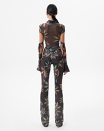 FLORAL MESH BODYSUIT
