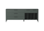 Тумба Type oak 5 ящиков 4 полки ширина 200 см (темно-серый)