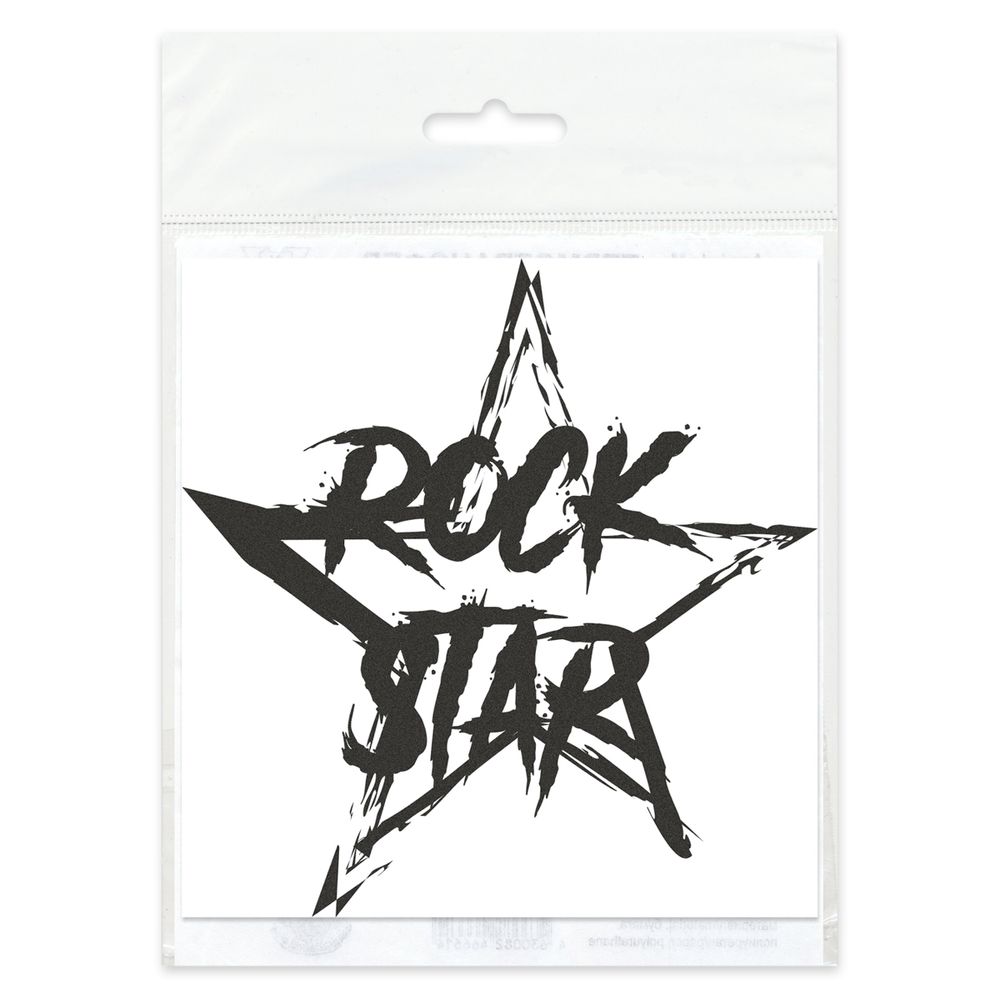 Термотрансфер "Rock star" 10.5х11 см, 1 шт, M №04, Gamma M-422